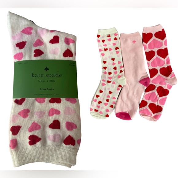 kate spade Accessories - Kate Spade Valentine Socks | 3 Pack